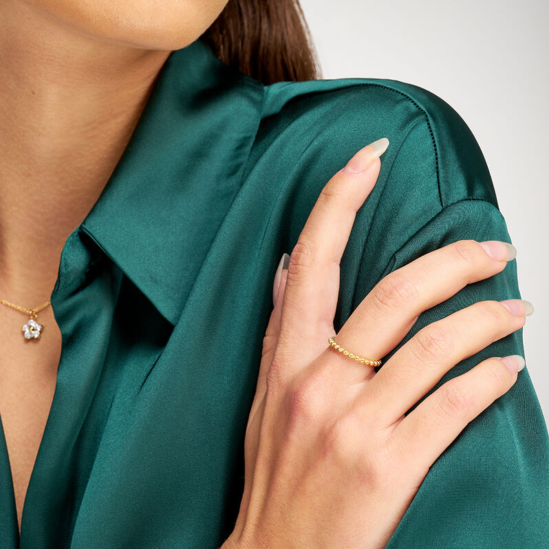 Anello Fantasia Radiance Acciaio Dorato - Anelli Moderni Donna | Stroili