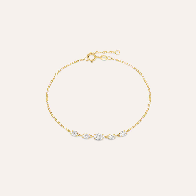 Bracciale Claire Oro Giallo Cubic Zirconia - Bracciali Amicizia Donna | Stroili