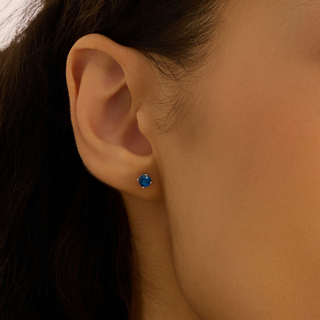 Orecchini Lobo Punto Luce Silver Rainbow Argento Rodiato Cubic Zirconia