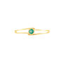 Anello Solitario Charlotte Oro Giallo Smeraldo