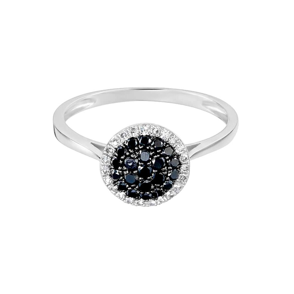 Anello Fantasia Sophia Oro Bianco Diamante