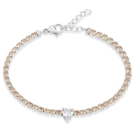 Bracciale Tennis Aura Acciaio Cristallo - Bracciali Tennis Donna | Stroili