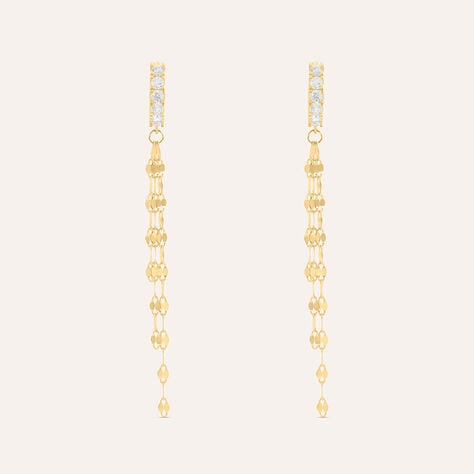 Orecchini Pendenti Claire Oro Giallo Cubic Zirconia - Orecchini Pendenti Donna | Stroili