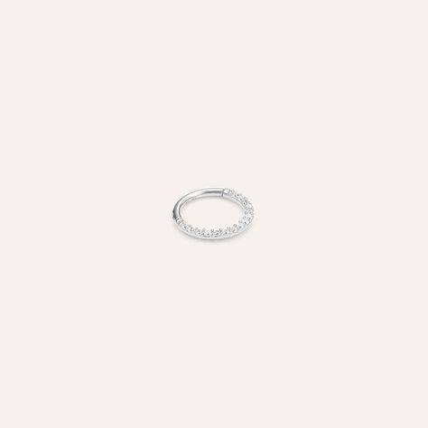 Piercing Orecchio Daith Ear Shine Oro Bianco Cubic Zirconia - Piercing Orecchio Donna | Stroili