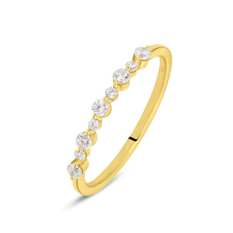 Anello Riviere Claire Oro Giallo Cubic Zirconia - Anelli Riviere Donna | Stroili