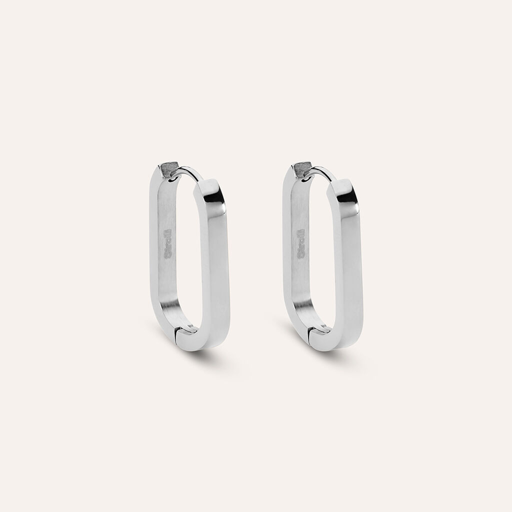 Orecchini A Cerchio Moonlight Acciaio