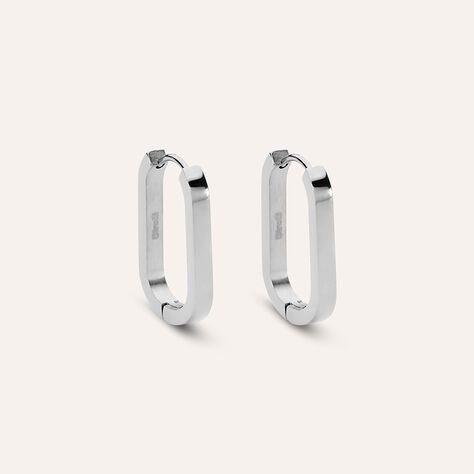 Orecchini A Cerchio Moonlight Acciaio - Orecchini a Cerchio Donna | Stroili