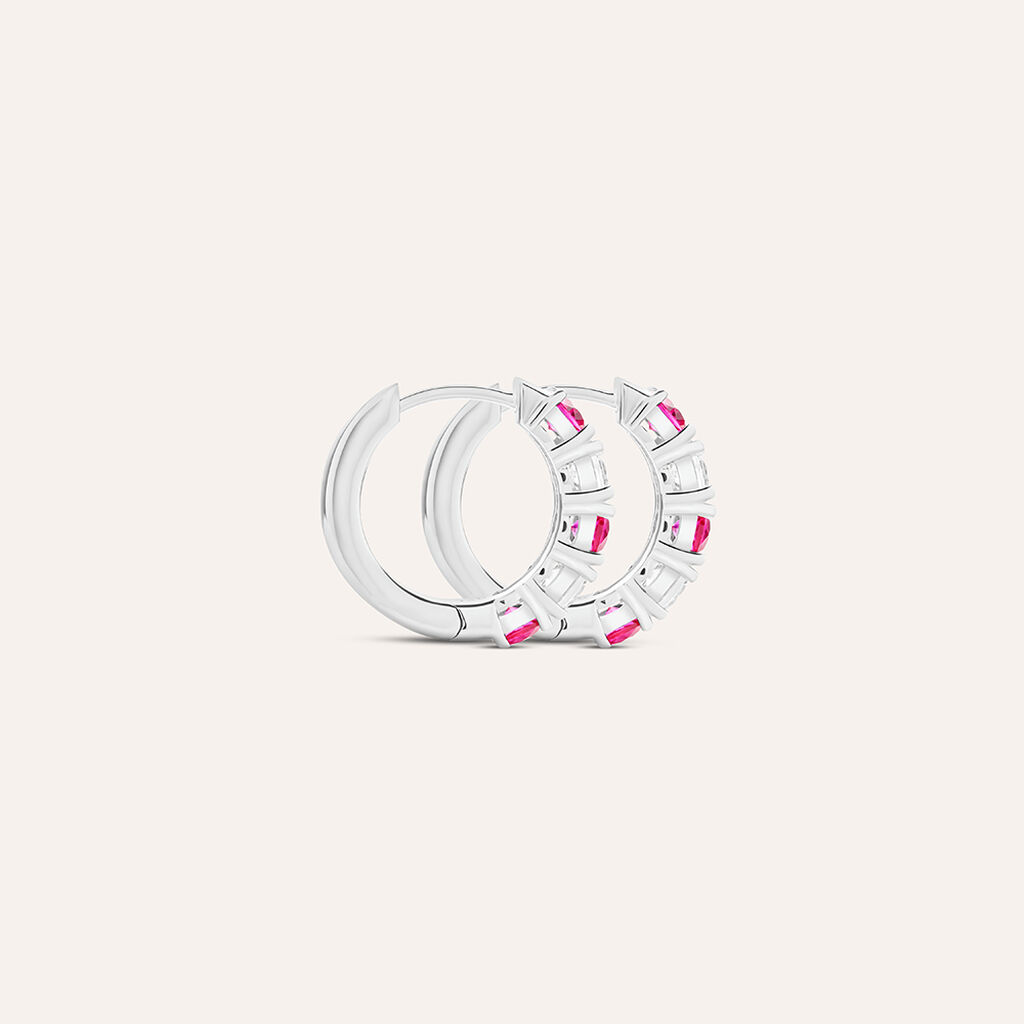 Orecchini A Cerchio Silver Elegance Argento Rodiato Cubic Zirconia - Orecchini a Cerchio Donna | Stroili