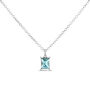 Collana Punto Luce Violet Ottone Cristallo