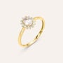 Anello Solitario Kate Am&eacute;lie Oro Giallo Quarzo Cubic Zirconia