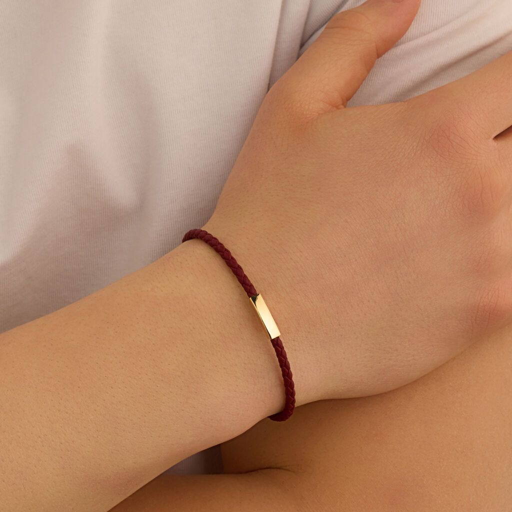 Bracciale Con Targhetta L'homme Or Oro Giallo