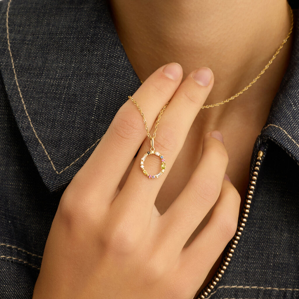 Pendente Claire Oro Giallo Cubic Zirconia