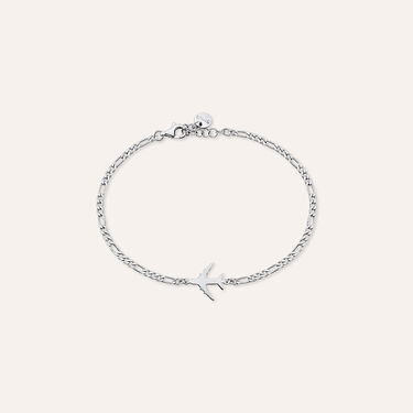 Bracciale Catena Gentleman Argento Rodiato