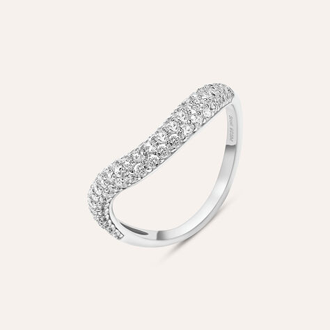 Anello Fantasia Silver Shine Argento Rodiato Cubic Zirconia - Anelli con Pietre Donna | Stroili