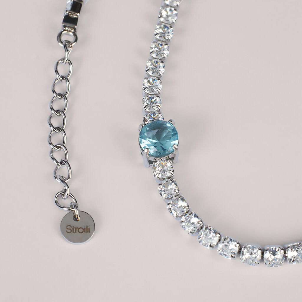 Bracciale Tennis Aura Acciaio Cristallo