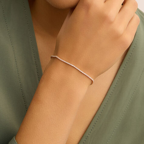 Bracciale Tennis Silver Elegance Argento Rosato Cubic Zirconia - Bracciali Tennis Donna | Stroili