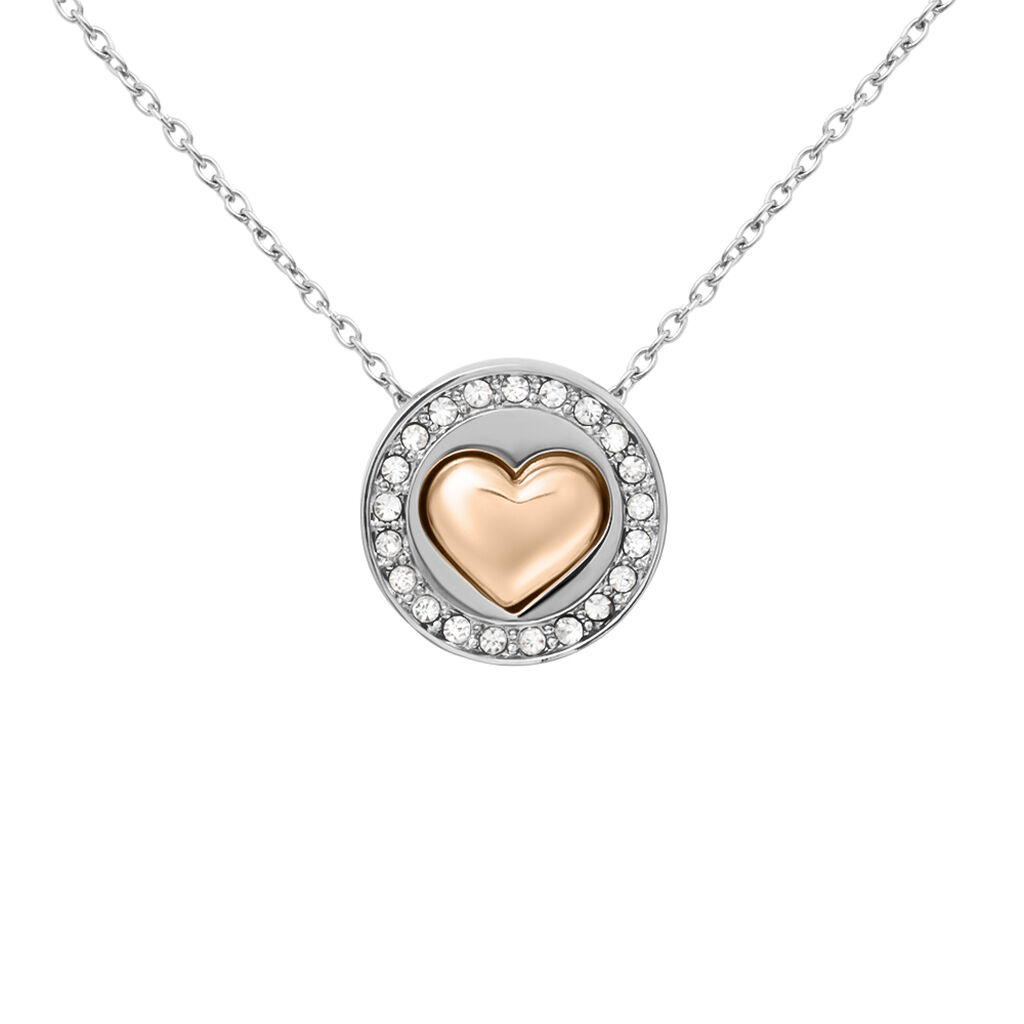 Collana Lady Chic Acciaio Rosa Cristallo - Collane Donna | Stroili