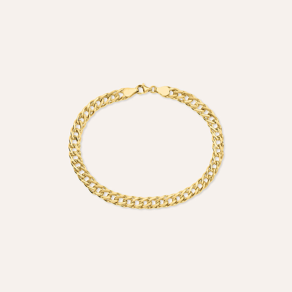 Bracciale Catena Oro Uomo Oro Giallo