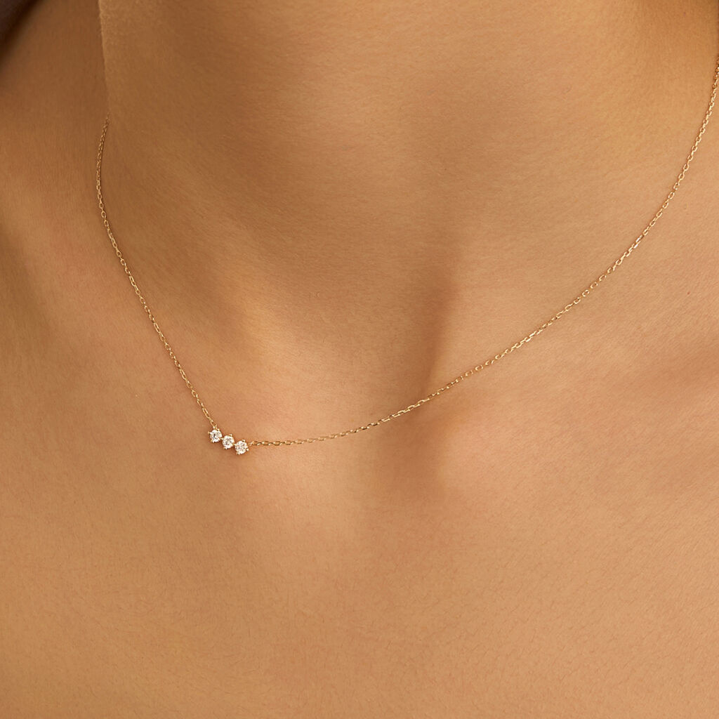 Collana Diamade Glam Oro Giallo Diamante Lab-Grown