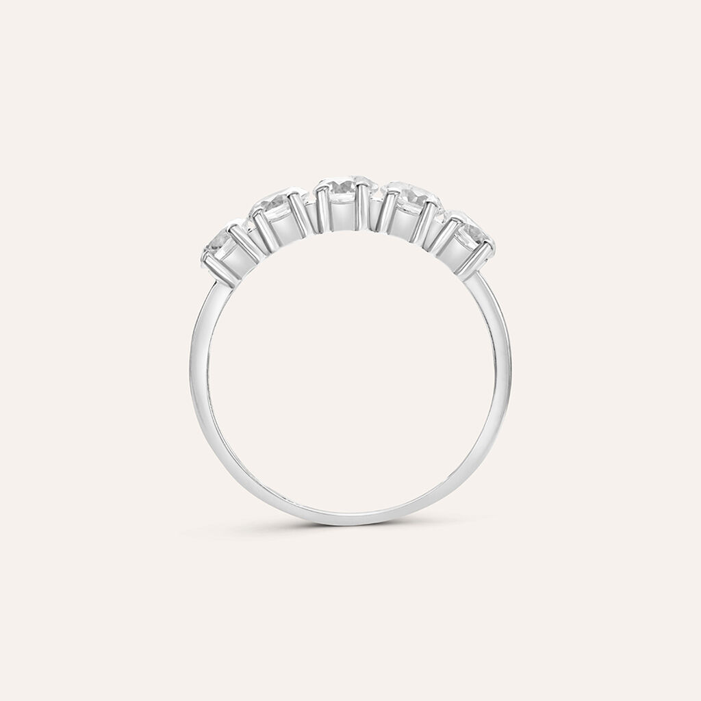 Anello Riviere Claire Oro Bianco Cubic Zirconia - Anelli Riviere Donna | Stroili