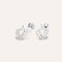 Orecchini Lobo Silver Moments Argento Rodiato Cubic Zirconia