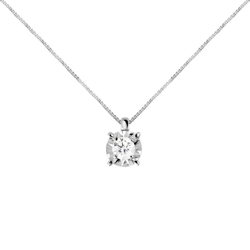Collana Punto Luce Diamotion Oro Bianco Diamante - Collane Punto Luce Donna | Stroili