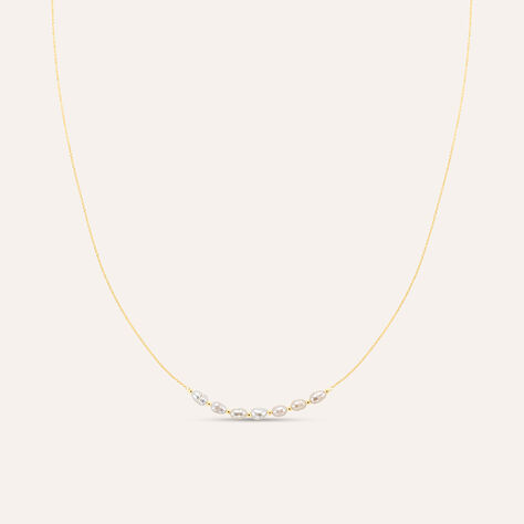 Collana Gabrielle Oro Giallo Perla D'Acqua Dolce - Collane Donna | Stroili