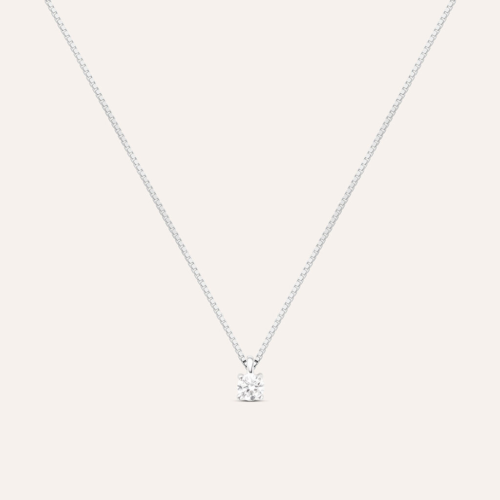 Collana Punto Luce Firmamenti Oro Bianco Diamante