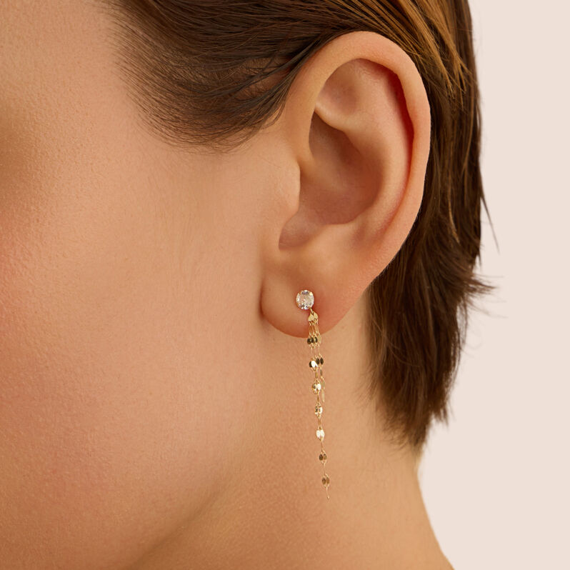 Orecchini Pendenti Claire Oro Giallo Cubic Zirconia - Orecchini Pendenti Donna | Stroili
