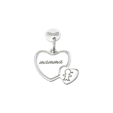 Pendente Love Beats Argento Bianco