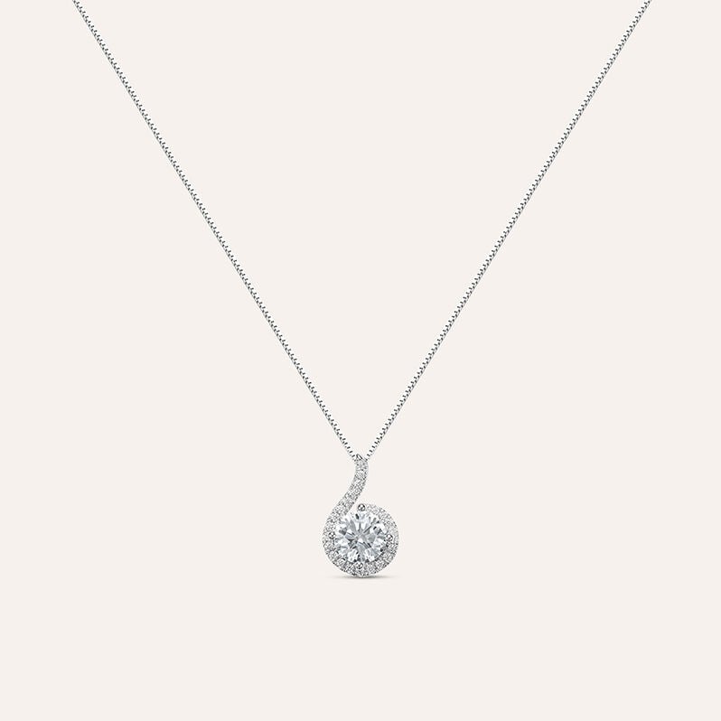 Collana Punto Luce Claire Oro Bianco Cubic Zirconia - Collane Punto Luce Donna | Stroili