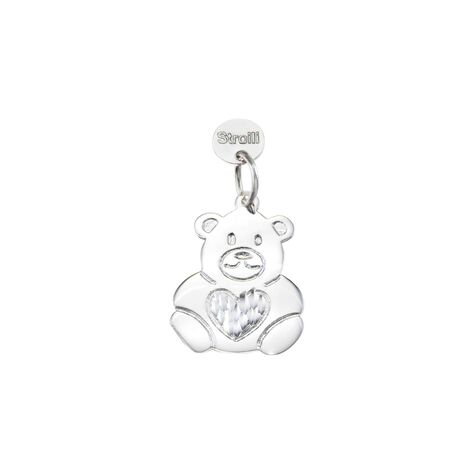 Charm in argento rodiato diamantato - Charms Donna | Stroili