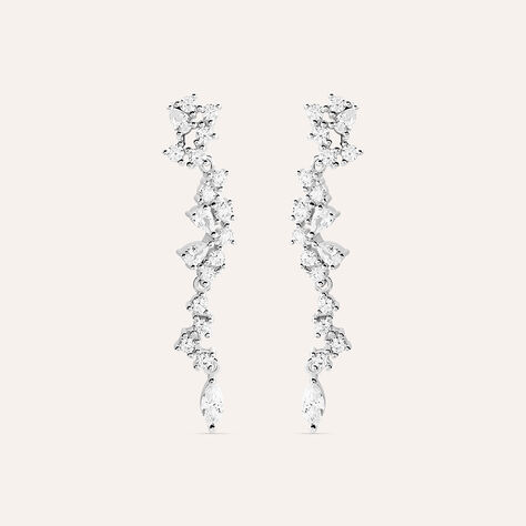 Orecchini Pendenti Silver Elegance Argento Rodiato Cubic Zirconia - Orecchini Pendenti Donna | Stroili