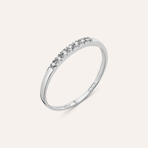 Anello Riviere Claire Oro Bianco Cubic Zirconia - Anelli Riviere Donna | Stroili