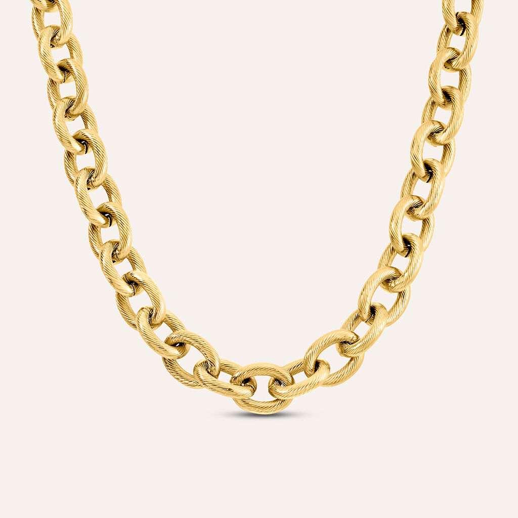 Collana Radiance Acciaio Dorato