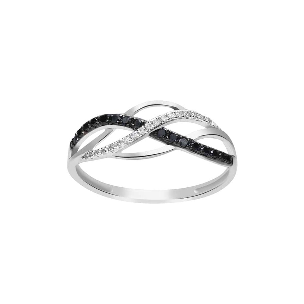 Anello Fascia Sophia Oro Bianco Diamante