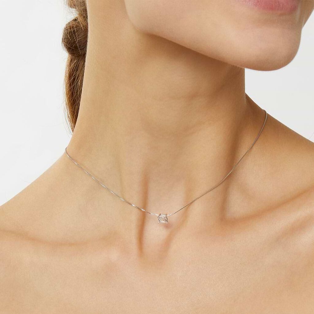 Collana Punto Luce Silver Elegance Argento Rodiato Cubic Zirconia - Collane Punto Luce Donna | Stroili