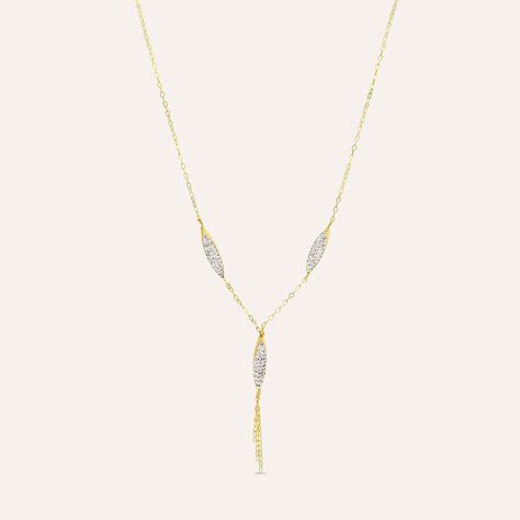 Collana Christelle Oro Giallo Cristallo - Collane Donna | Stroili