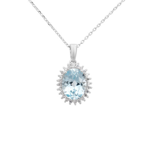 Collana Amélie Oro Bianco Topazio Cubic Zirconia - Collane Donna | Stroili