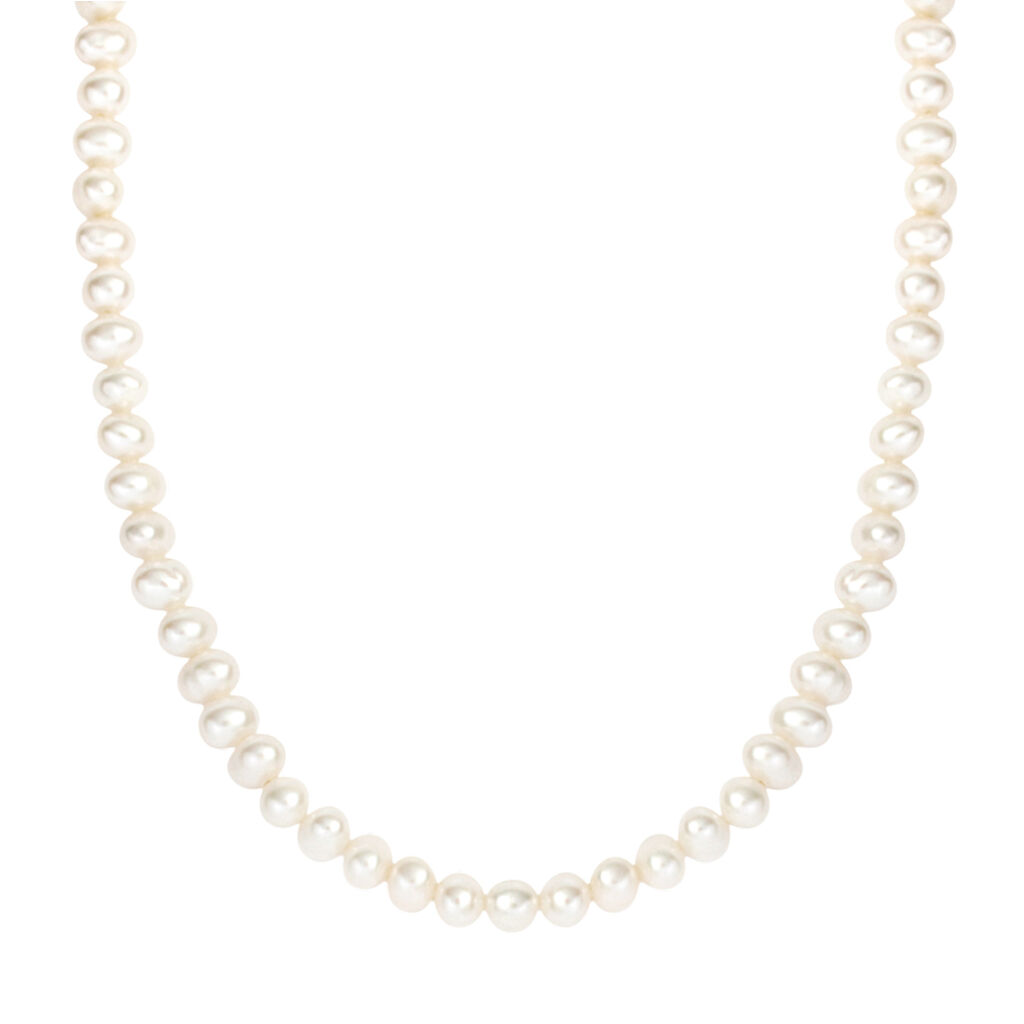 Stroili - Collana Gabrielle Oro Bianco Perla D'Acqua Dolce