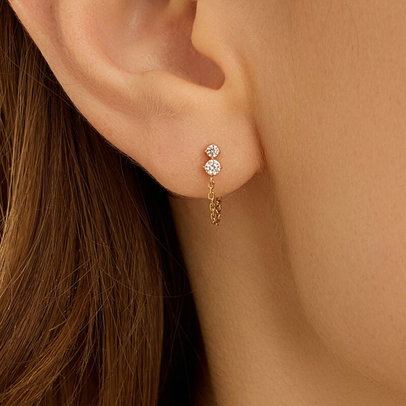 Orecchini Lobo Golden Dream Placcato Oro Giallo Cubic Zirconia - Gioielli Donna | Stroili