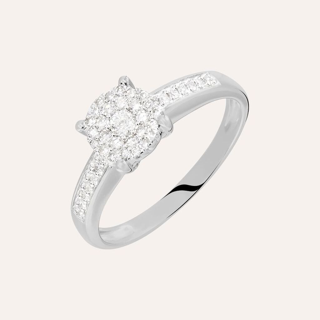 Anello Solitario Sophia Oro Bianco Diamante