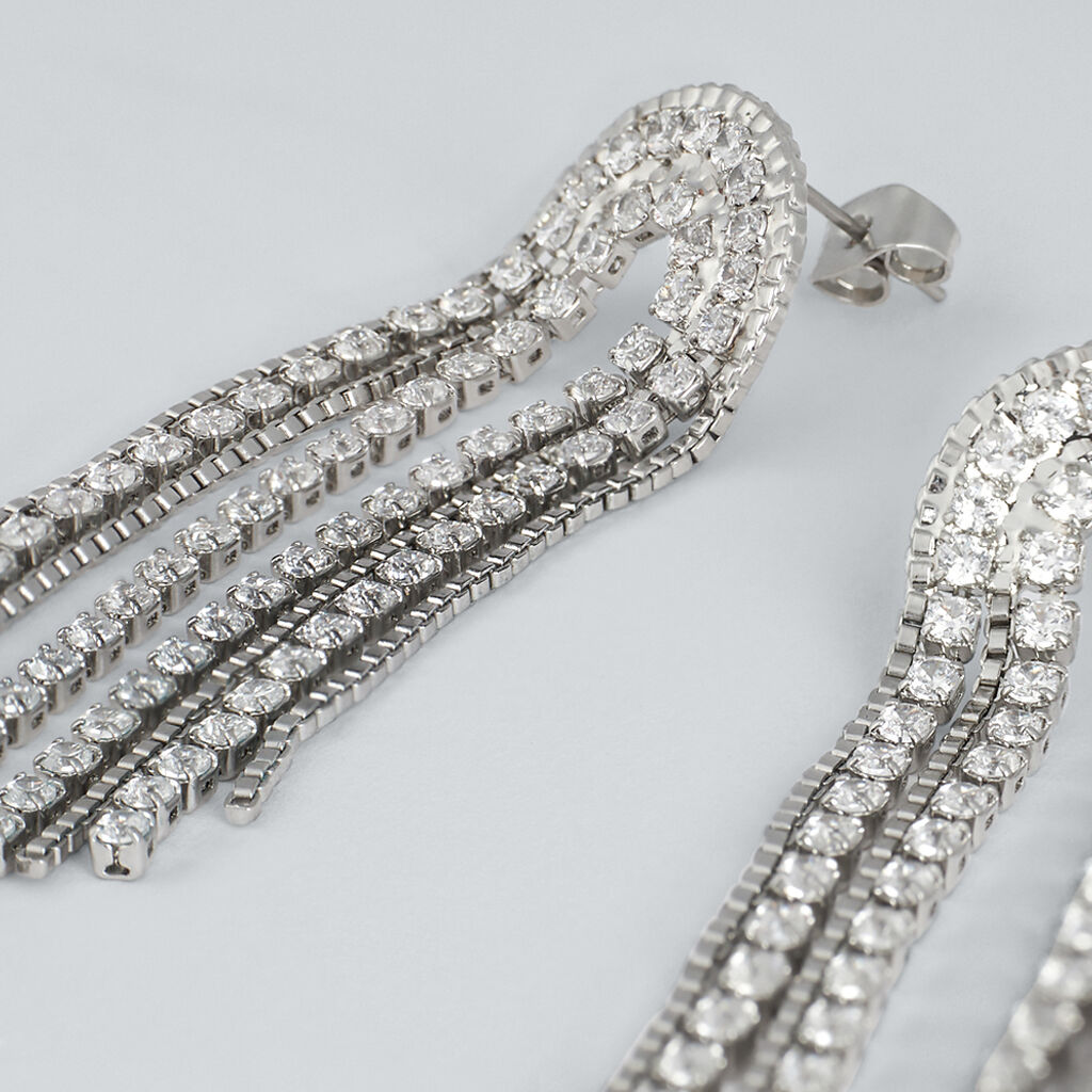 Orecchini Pendenti Romantic Shine Ottone Cristallo - Orecchini Pendenti Donna | Stroili