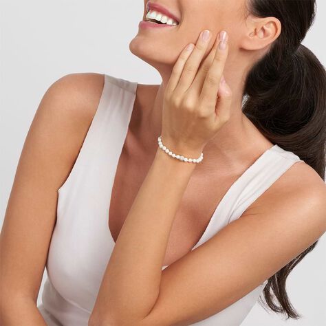 Bracciale Silver Pearls Argento Rodiato Perla sintentica - Bracciali Donna | Stroili