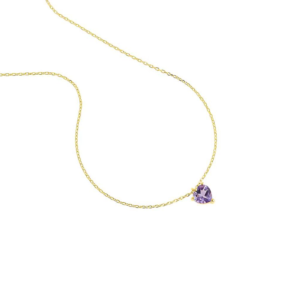 Collana Punto Luce Amélie Oro Giallo Ametista - Collane Punto Luce Donna | Stroili