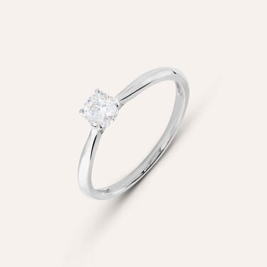 Anello Solitario Firmamenti Oro Bianco Diamante