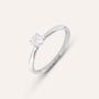 Anello Solitario Firmamenti Oro Bianco Diamante