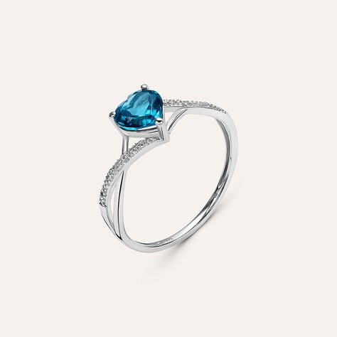 Anello Solitario Amélie Oro Bianco Topazio Cubic Zirconia - Gioielli Donna | Stroili