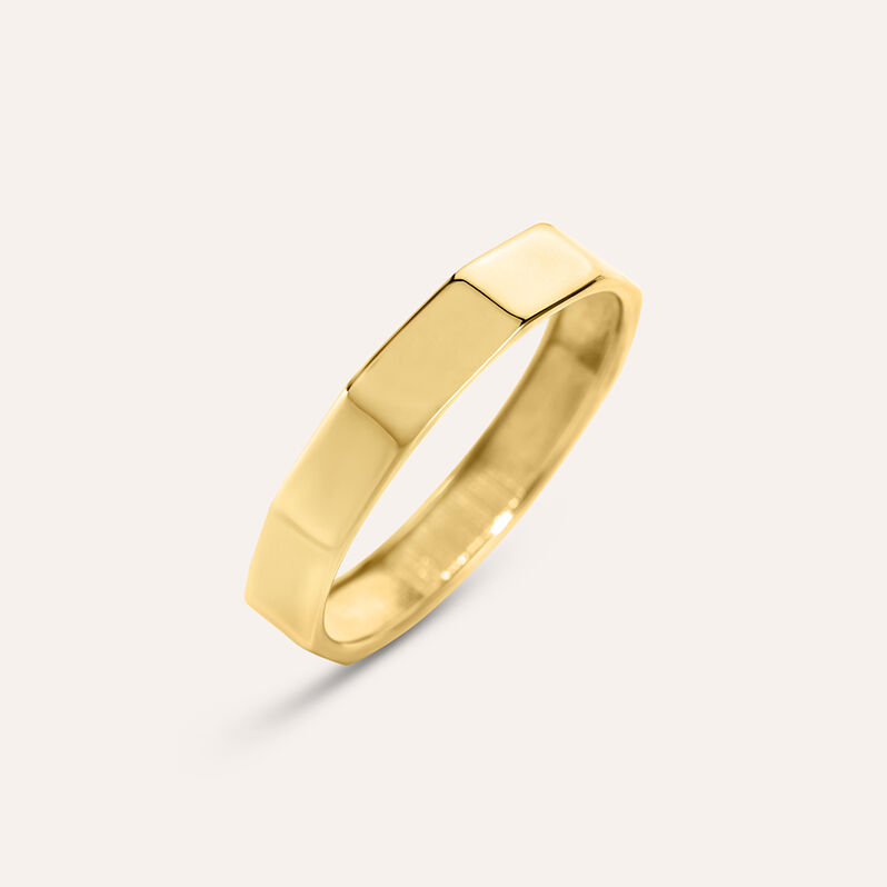 Anello Fedina L'homme Or Oro Giallo - Fedine Uomo | Stroili