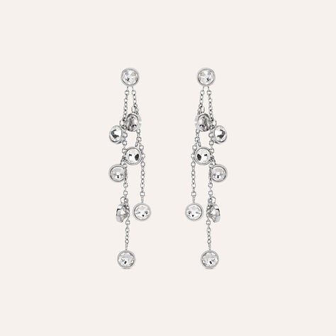 Orecchini Pendenti Sunrise Acciaio Cristallo - Orecchini Pendenti Donna | Stroili